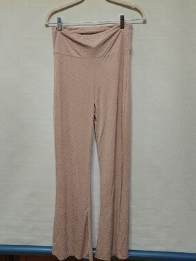 Sew In Love Blush Pink Flared Lounge Pants, Size Small